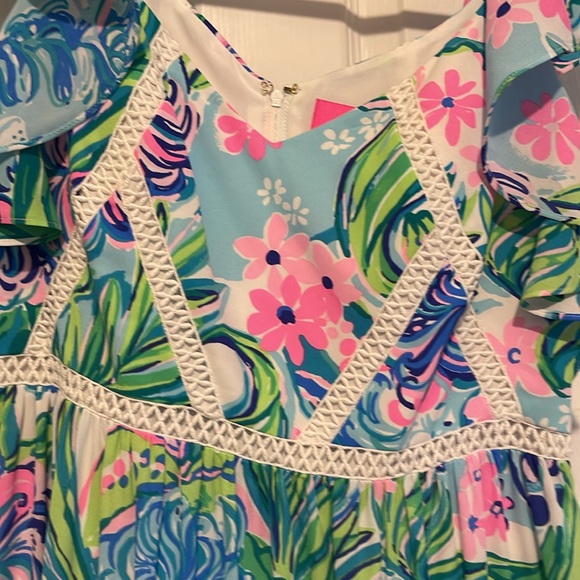 Lilly Pulitzer Ivie long tiered maxi dress size 8 - Picture 5 of 6